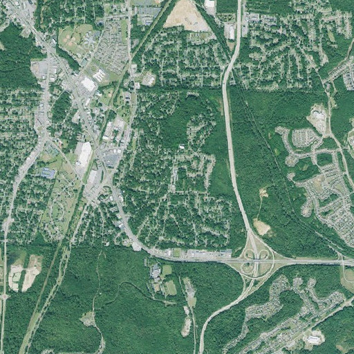 Aerial imagery of Benning Hill School, GA