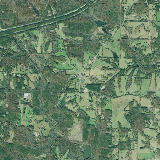 Aerial imagery of Center Point, GA
