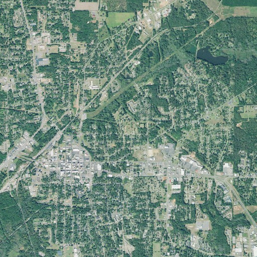 Aerial imagery of East View School, GA