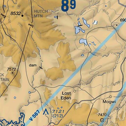 FAA VFR chart of Turkey Mountain, AZ