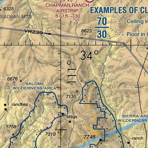 FAA VFR chart of Turkey Spring, AZ