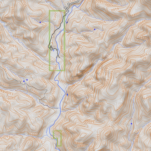 OpenTopoMap map of Turtle Rock, AZ