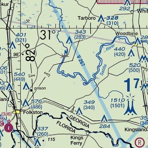 FAA VFR chart of Hells Gate, GA