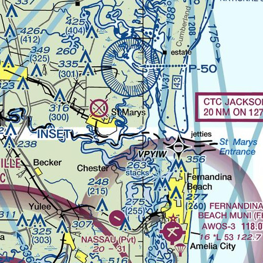FAA VFR chart of Point Peter, GA