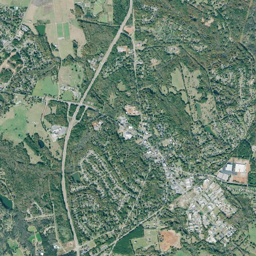 Aerial imagery of Oconee County Library, GA