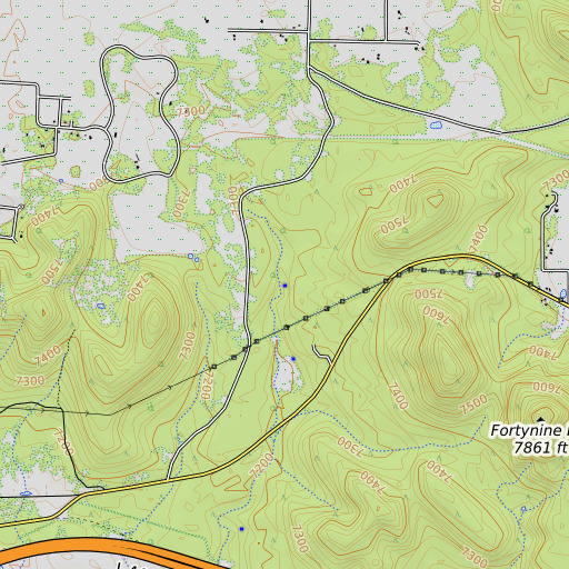 OpenTopoMap map of Upper McDermit Spring, AZ