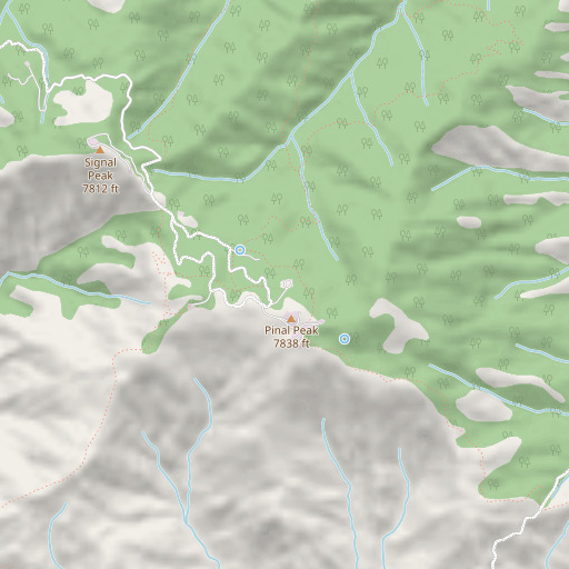 OpenStreetMap map of Upper Pinal Campground, AZ