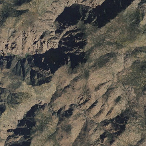 Aerial imagery of Upper Racetrack Mesa, AZ
