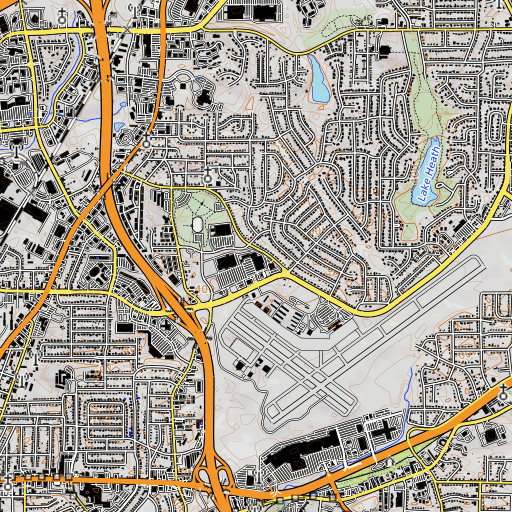 OpenTopoMap map of Britt David Park, GA