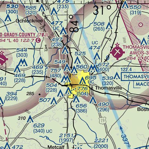 FAA VFR chart of Balfour School, GA