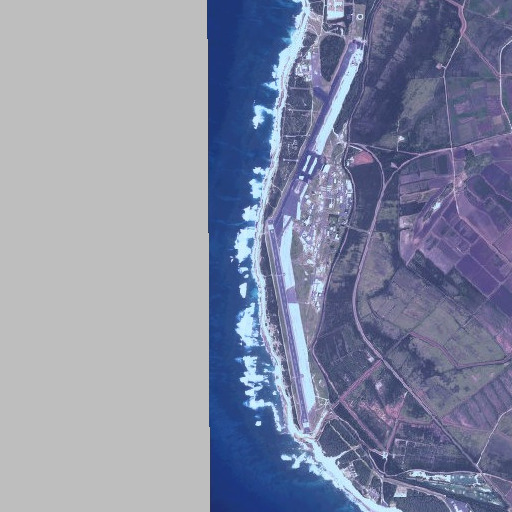 Aerial imagery of Mānā Point, HI