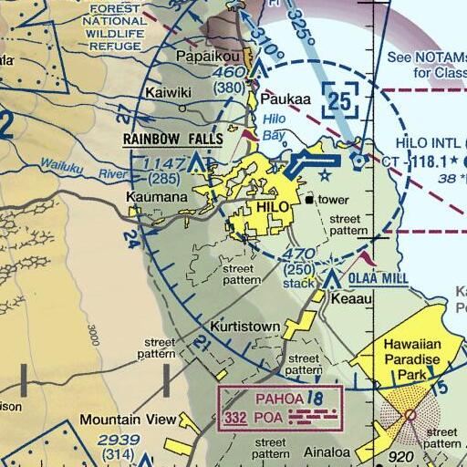 FAA VFR chart of Camp Six, HI