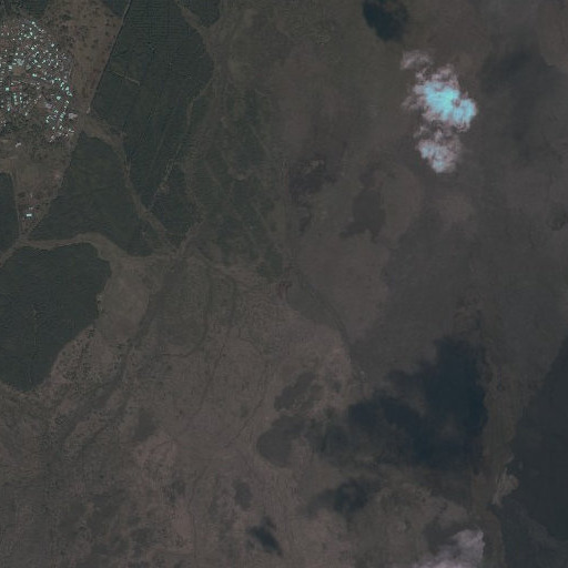 Aerial imagery of Cinder Hills, HI
