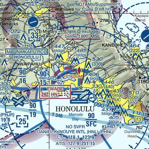 FAA VFR chart of Hālawa Stream, HI