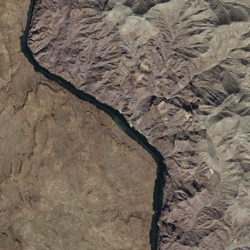 Aerial imagery of Cross Current Rapids, NV