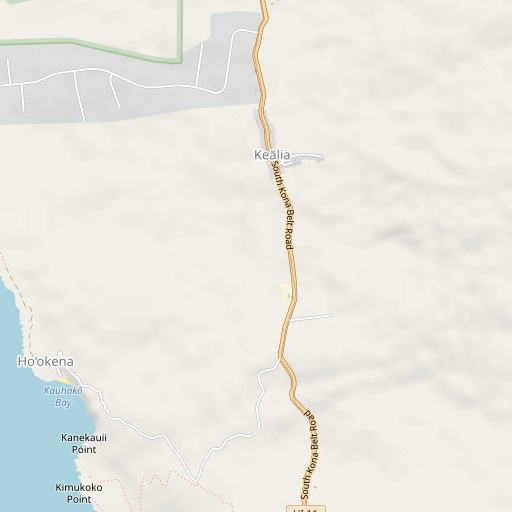 OpenStreetMap map of Hookena Elementary and Intermediate School, HI