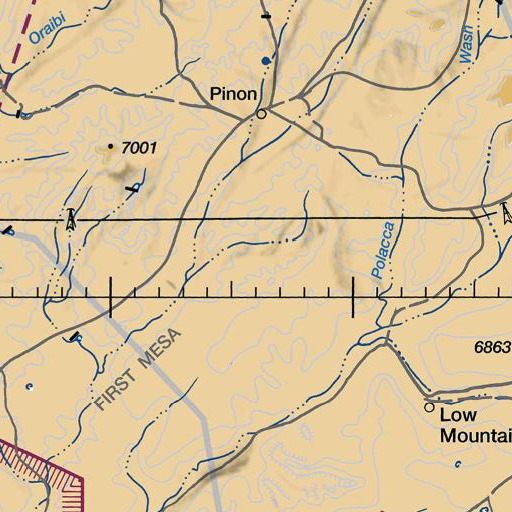 FAA VFR chart of Crow Spring, AZ