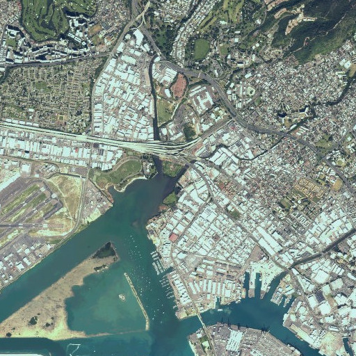 Aerial imagery of Kalihi Stream, HI