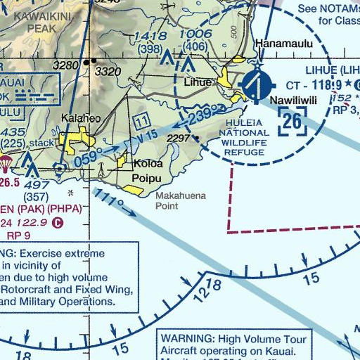 FAA VFR chart of Kāmala Point, HI