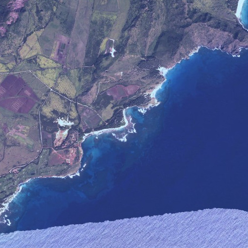 Aerial imagery of Kāmala Point, HI