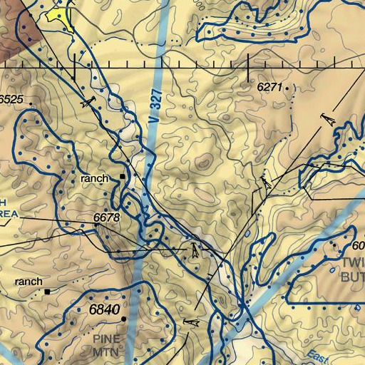 FAA VFR chart of Wet Prong Spring, AZ