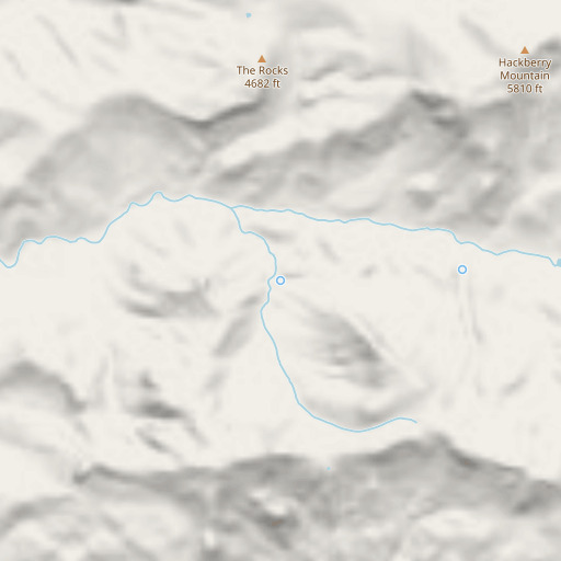 OpenStreetMap map of Wet Prong Spring, AZ