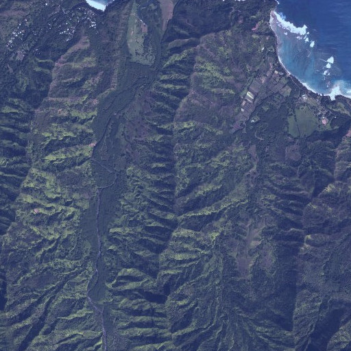 Aerial imagery of Kaooa, HI