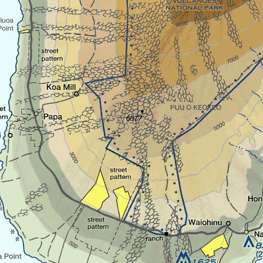 FAA VFR chart of Kapoalaala, HI