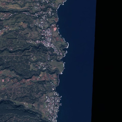 Aerial imagery of Kapue Stream, HI