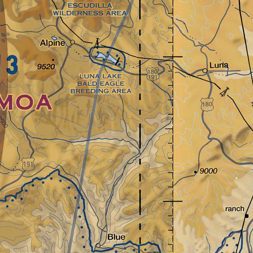 FAA VFR chart of White Bluff, AZ