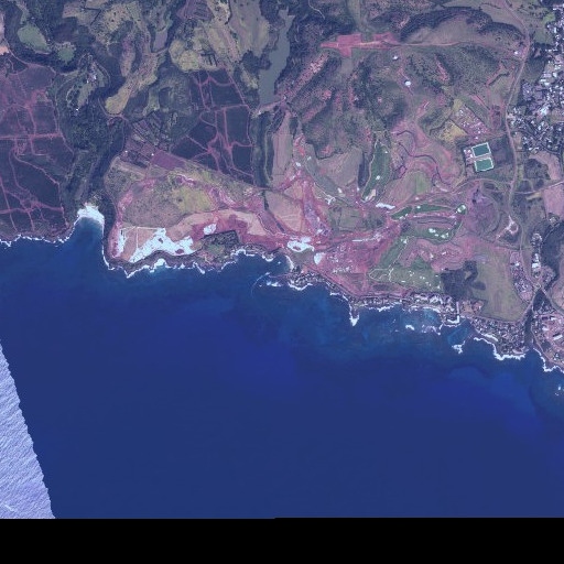 Aerial imagery of Kaulala Point, HI