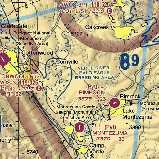 FAA VFR chart of White Hills, AZ