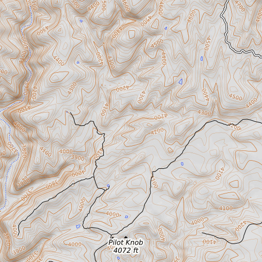 OpenTopoMap map of White Hills, AZ