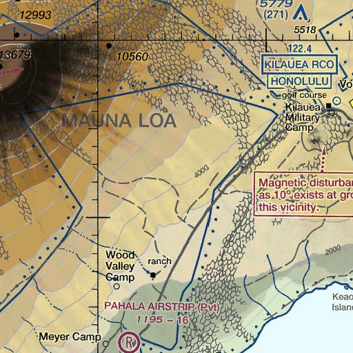 FAA VFR chart of Keakapulu Flat, HI