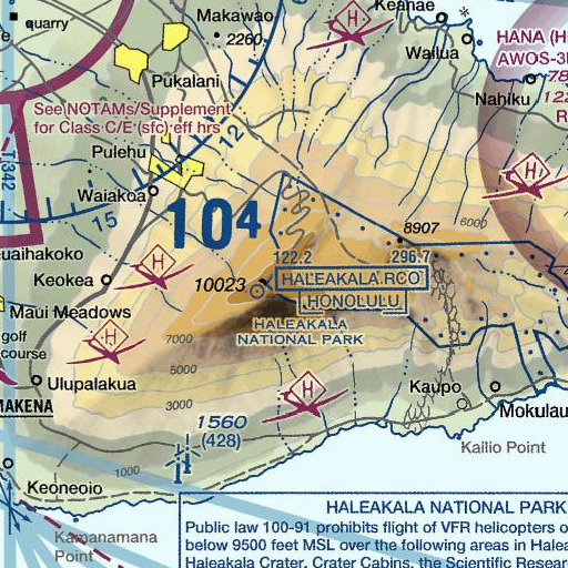 FAA VFR chart of Magnetic Peak, HI