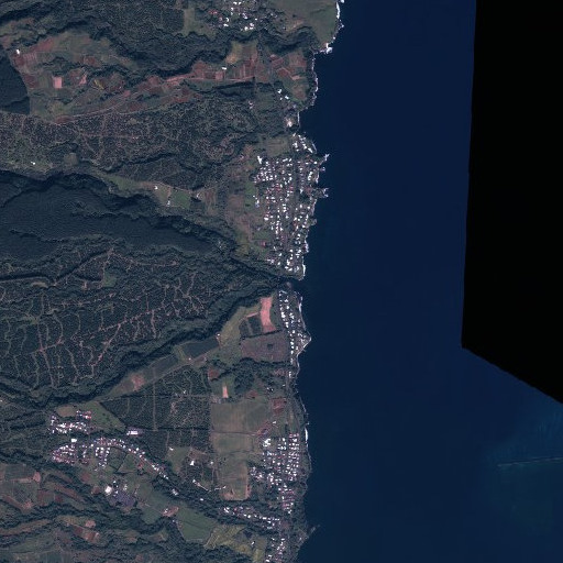 Aerial imagery of Māʻili Stream, HI