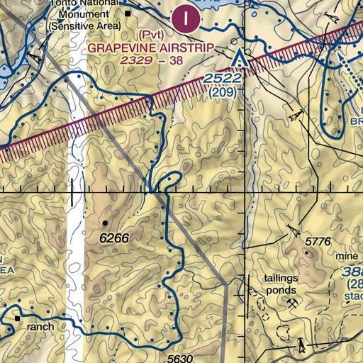 FAA VFR chart of Willow Spring, AZ