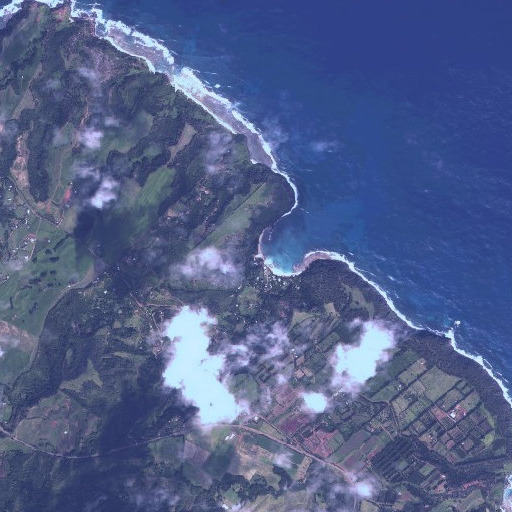 Aerial imagery of Moloaʻa Stream, HI