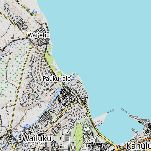 OpenTopoMap map of Nehe Point, HI
