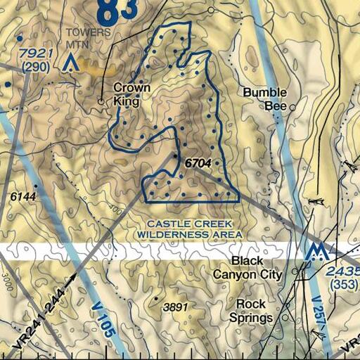 FAA VFR chart of Willow Spring Trail, AZ