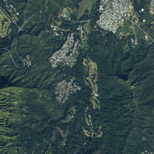 Aerial imagery of ʻŌmaʻo Stream, HI