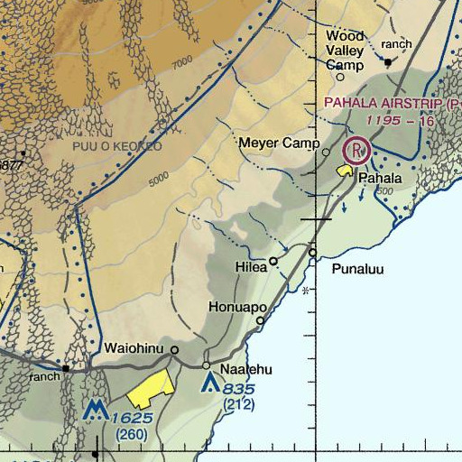 FAA VFR chart of Pākua, HI