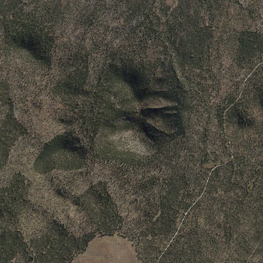 Aerial imagery of Wolf Mountain, AZ