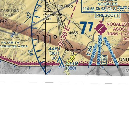 FAA VFR chart of Crawford Hill, AZ