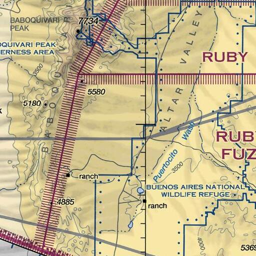 FAA VFR chart of Elgin School, AZ
