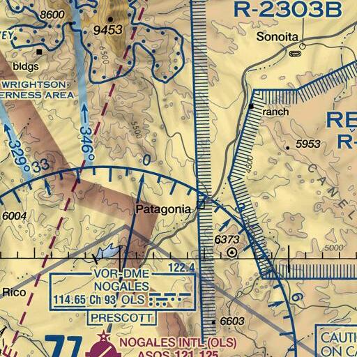 FAA VFR chart of Fresno Spring, AZ