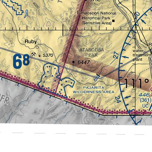 FAA VFR chart of Hillside Spring, AZ