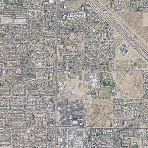 Aerial imagery of Salk Elementary School, AZ