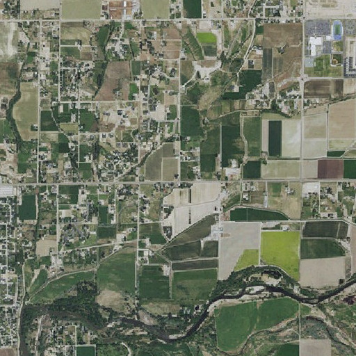Aerial imagery of Canyon School, ID