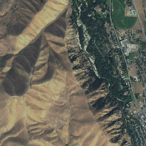 Aerial imagery of Carbonate Mountain, ID